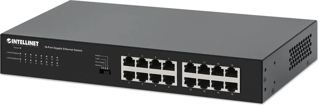 Commutateur Gigabit 16 ports boîtier métal switch réseau 1000 Mbps stable