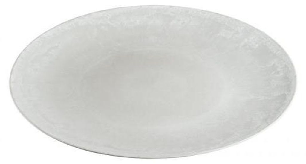 Kunststoffteller, grau / weiß, ∅ 40cm / Höhe: 2cm Produktbild 