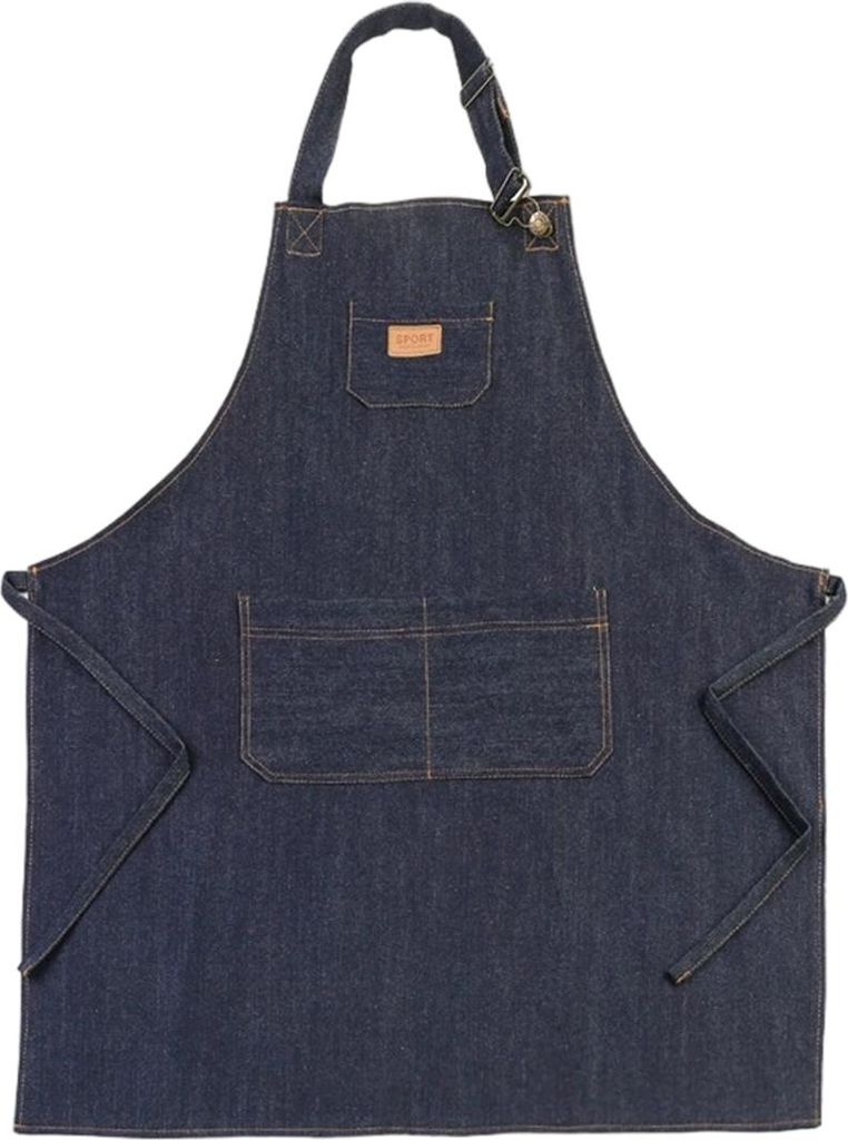 Antifouling-Küchenschürze aus Denim – MARKE – Größe L 84 x 68 cm