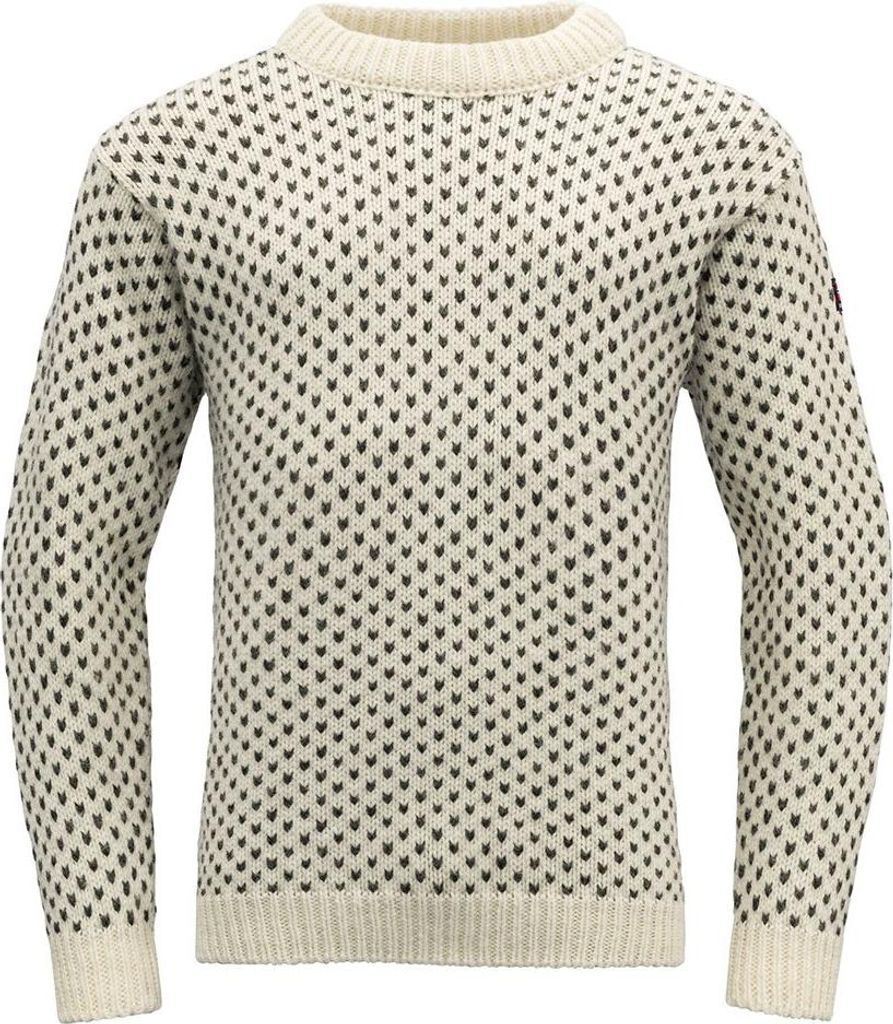Devold Of Norway Nordsjø Wool Pullover Beige M Mann Beige M
