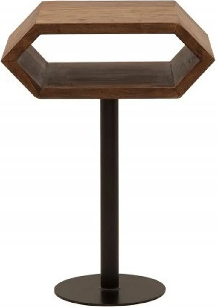 Petite Table Haute d'Appoint 45x35x65cm Idéale pour Salon et Entrée
