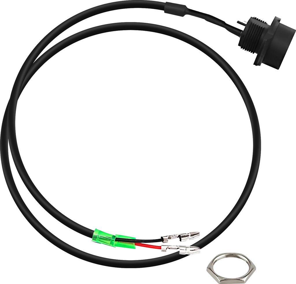 Minimotors, Ladeanschluss Dualtron Pop mit Sicherungsmutter, Schwarz