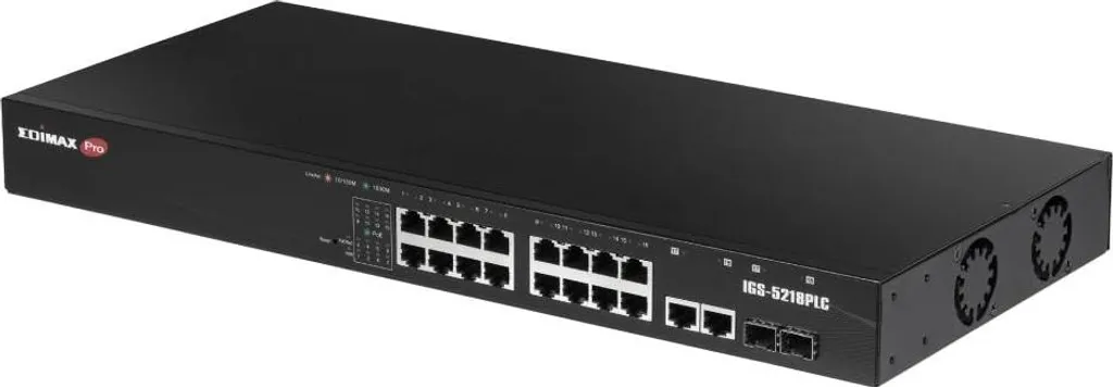 Switch Industriel EDIMAX 18 Ports Gigabit avec 2 Combo RJ45 SFP Rail DIN