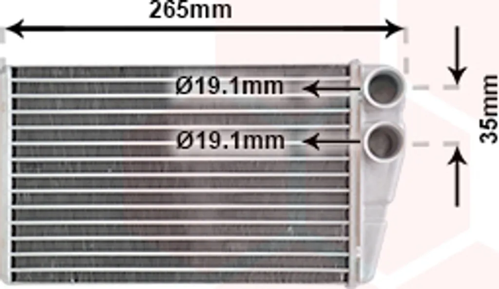 Radiateur de chauffage 43006354 pour réparation système thermique