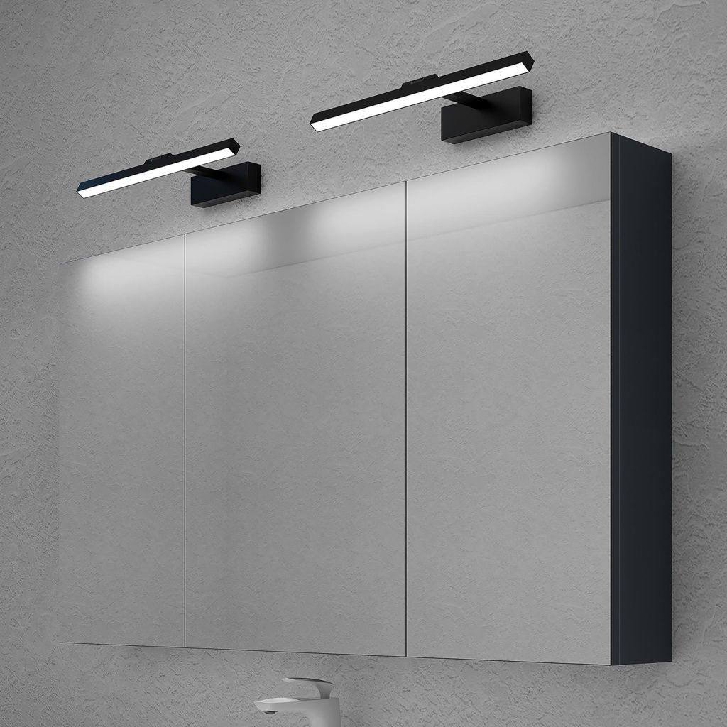 doporro Armadietto a Specchio 120x15x70cm con Lampada da Immagine del prodotto 