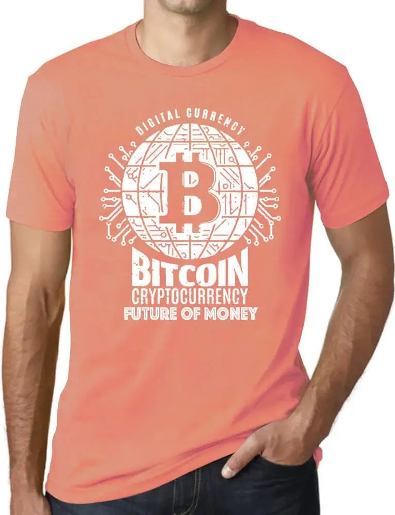 Herren Grafik T-Shirt Bitcoin Zukunft des Geldes hodl btc krypto – Bitcoin Future Of Money Hodl Btc Crypto – Öko-Verantwortlich Vintage Jahrgang