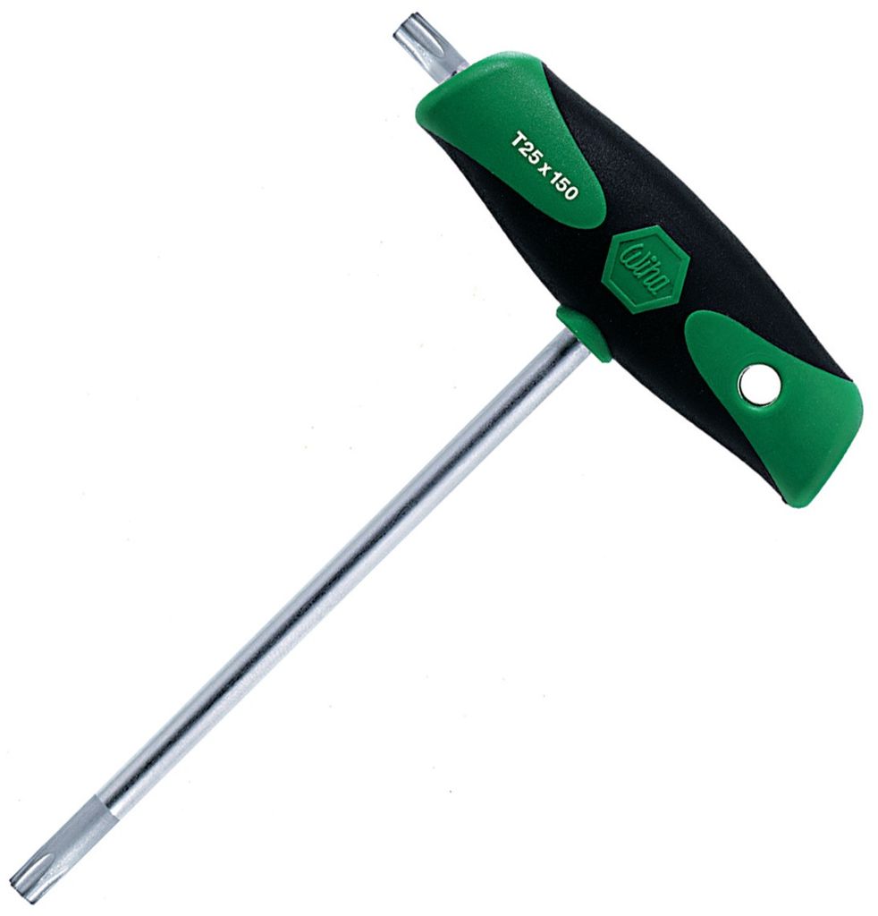 Wiha Schraubendreher TX Größe 20 Klingen-Länge 100mm Klinge Chrom matt mit Seitenabtrieb - 26174