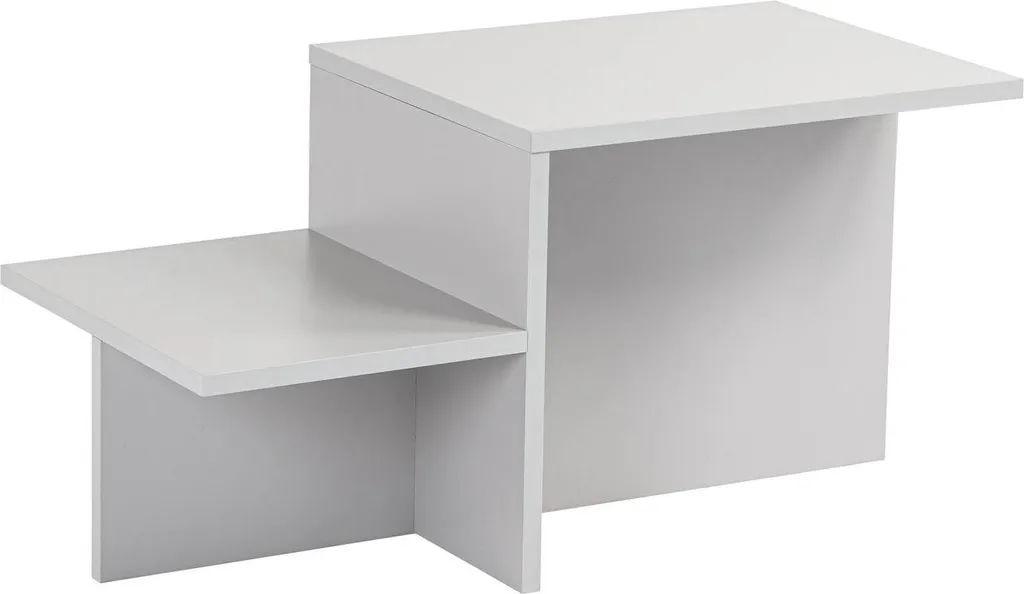 Tavolino Basso Dmora Varian Grigio 80x40 cm | Portariviste Design