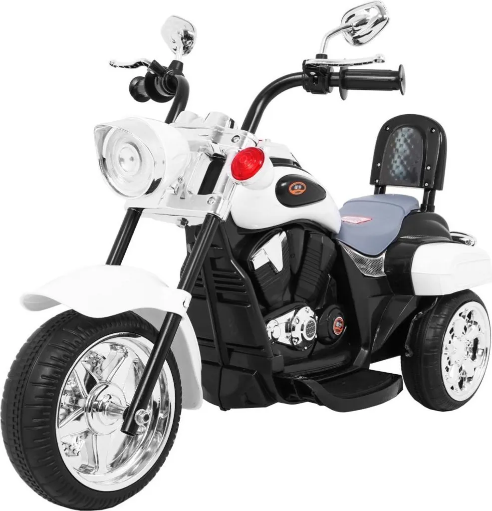 Tricycle Électrique Chopper Nightbike Blanc 2025 : Véhicule de Loisir