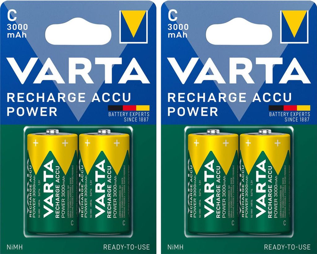 VARTA NiMh Akku 2 x Baby 3,0 Ah Blister Obrázok produktu 23