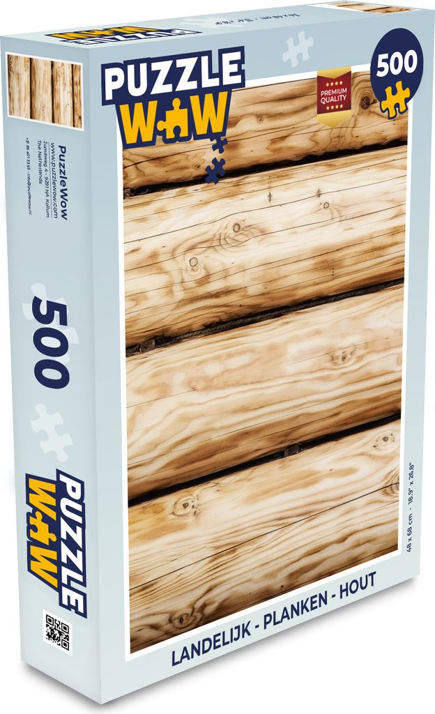 MuchoWow Puzzle 500 Teile Landleben - Regale - Holz - Denken - Spiel - Toy