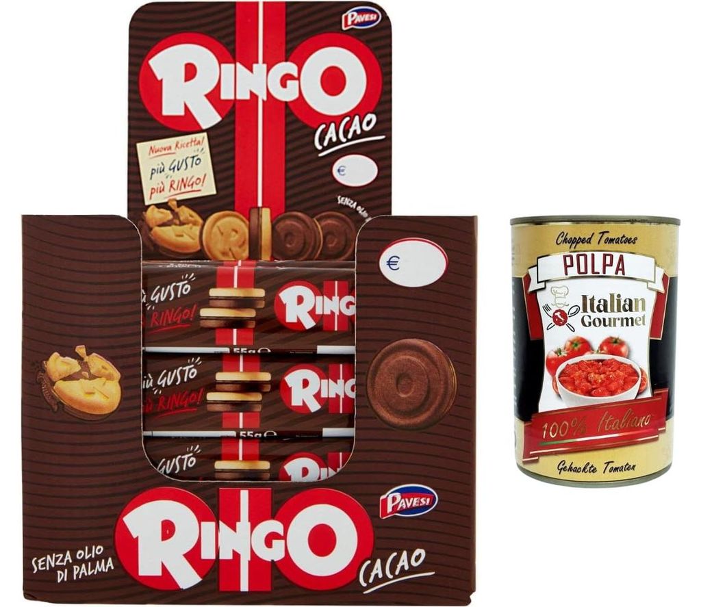 Italian Gourmet Ringo Kakaokeks Doppelkeks Snackriegel 24 x Produktbild 
