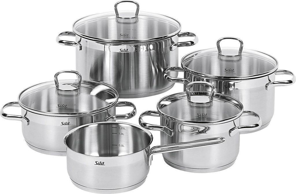 SILIT Set de casseroles Toskana acier inoxydable 5 pièces Image du produit 
