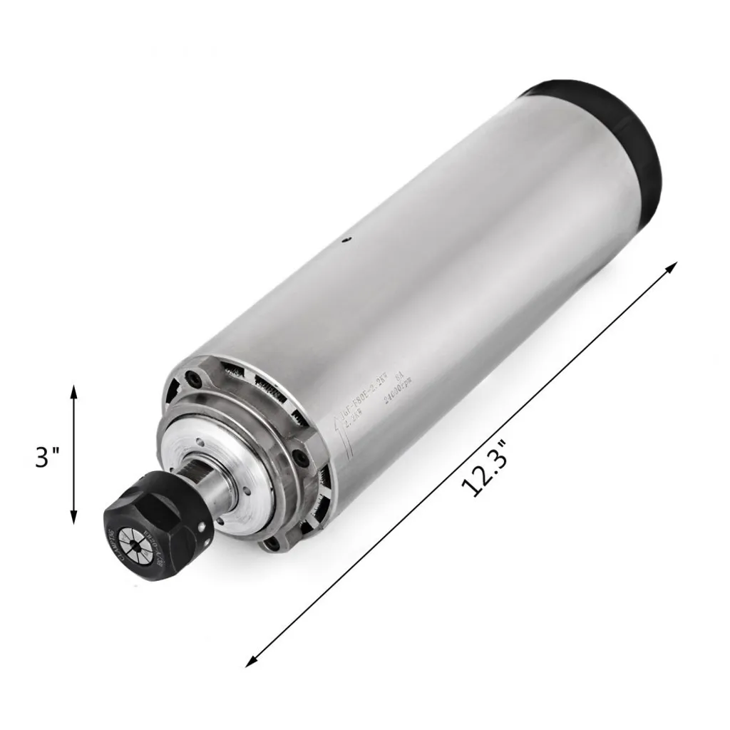 Moteur de broche refroidi par air 2.2kW 24000 tr/min + VFD 220V 208-240V - 8