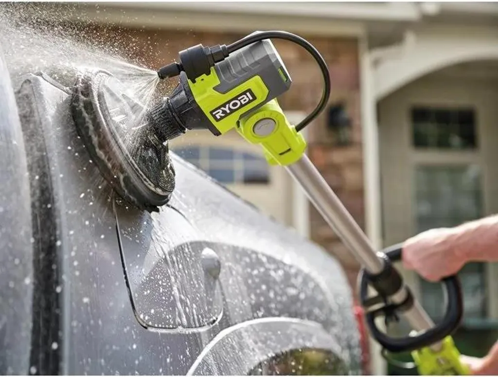 Laveuse de Surface Sans Fil Ryobi RWTS18-0 avec Manche Extensible 18V - 5