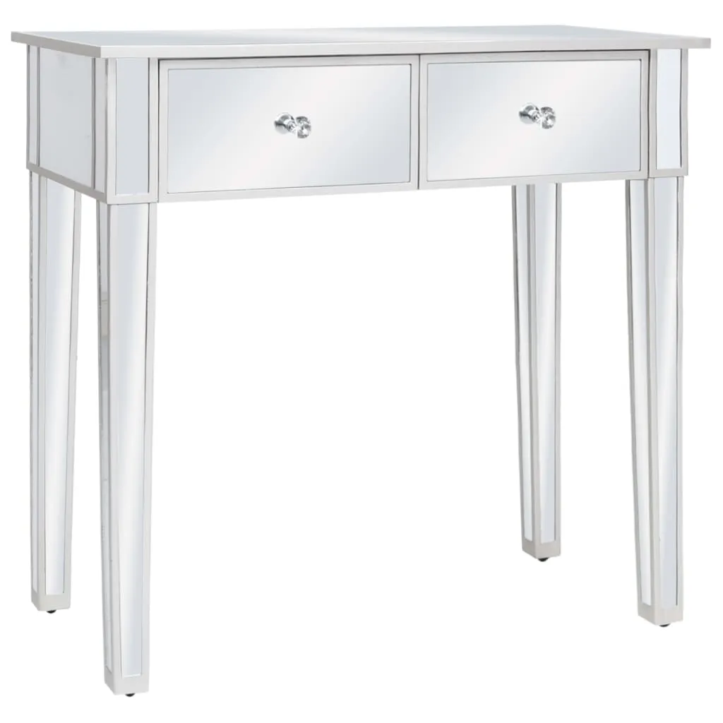 Table de Maquillage avec Miroir et Tabouret en MDF Blanc - vidaXL - 4