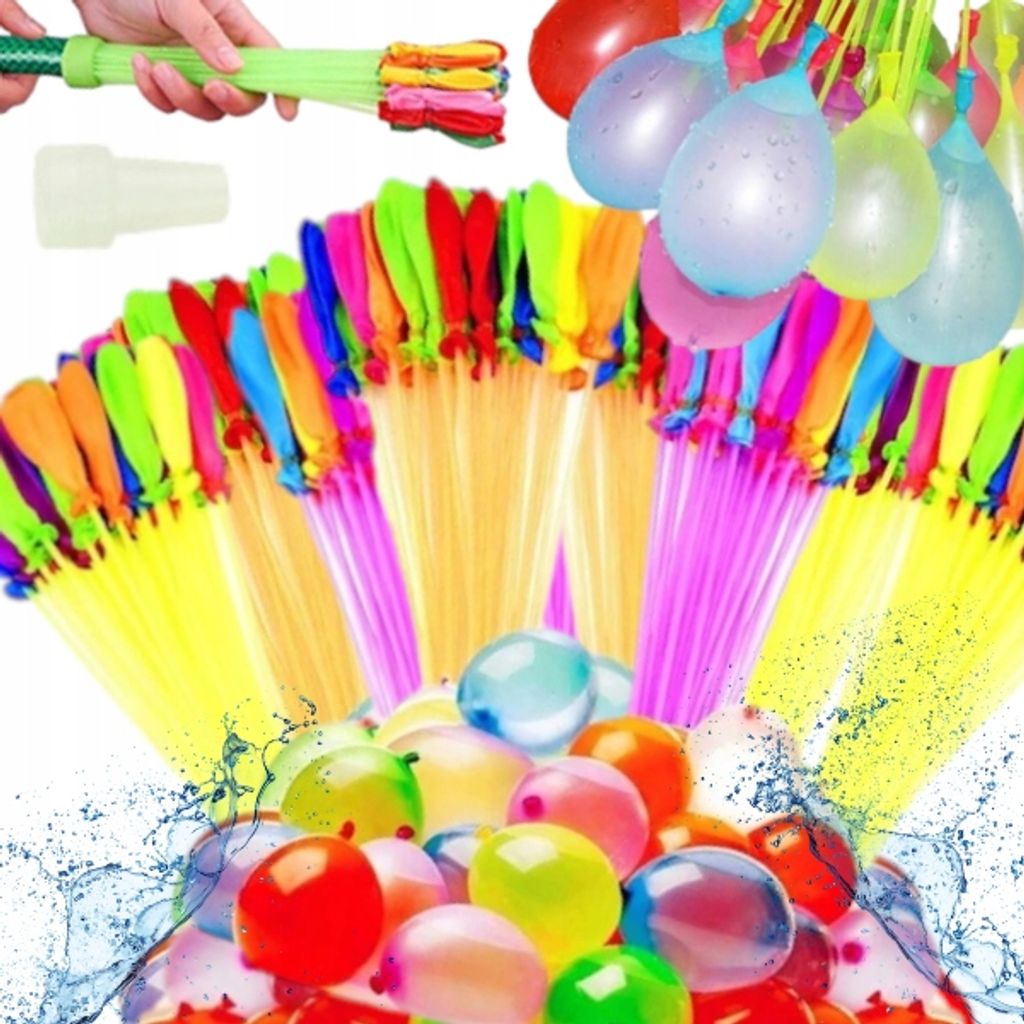 111x Wasser Ballons Wasserbomben Wasser Luftballon Bunt Luftballon Fuellhilfe 