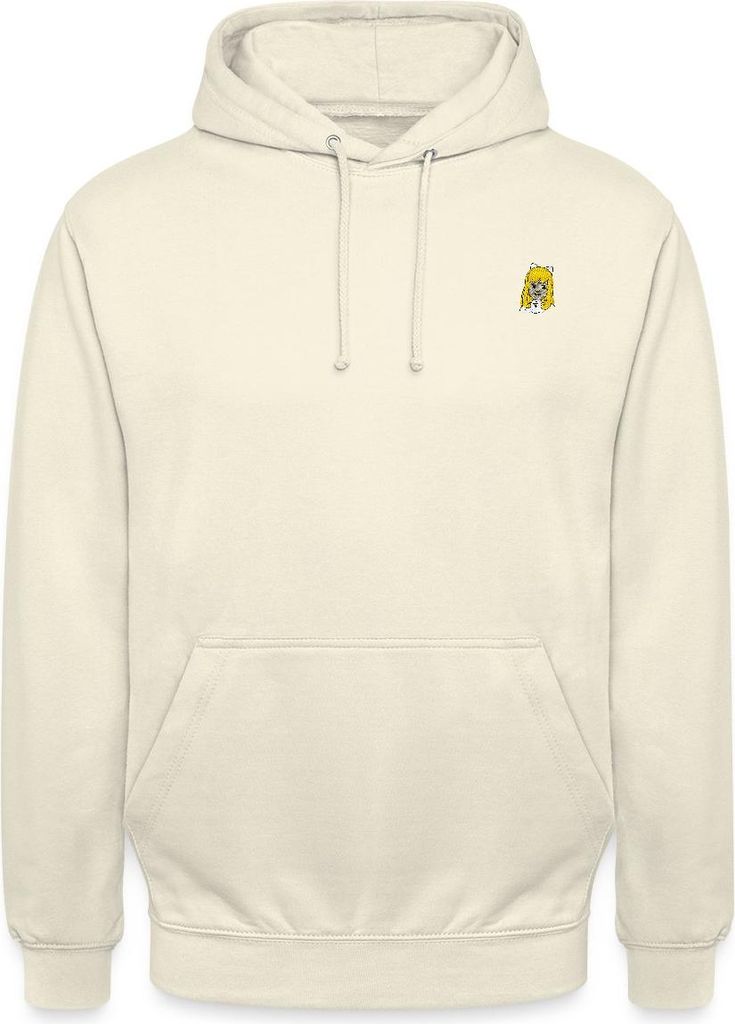 Spreadshirt Heidi Klara Portrait Stick Uni Hoodie, M, Vanille-Milchshake