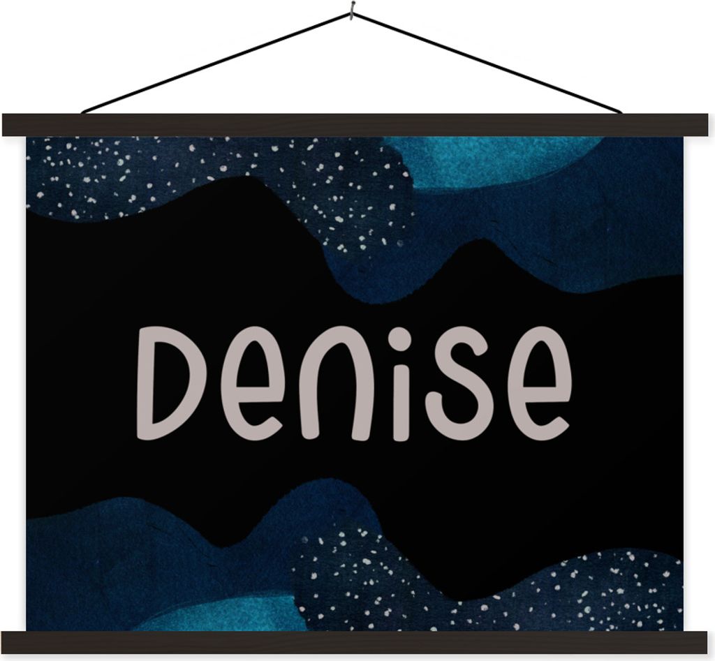 MuchoWow Textilposter Denise - Pastell - Mädchen 120x90 cm mit schwarzem Rahmen - Aufhänger für Poster