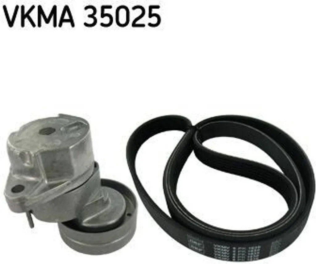 Kit Courroie Accessoire SKF VKMA 35025 pour Moteurs Opel et Vauxhall