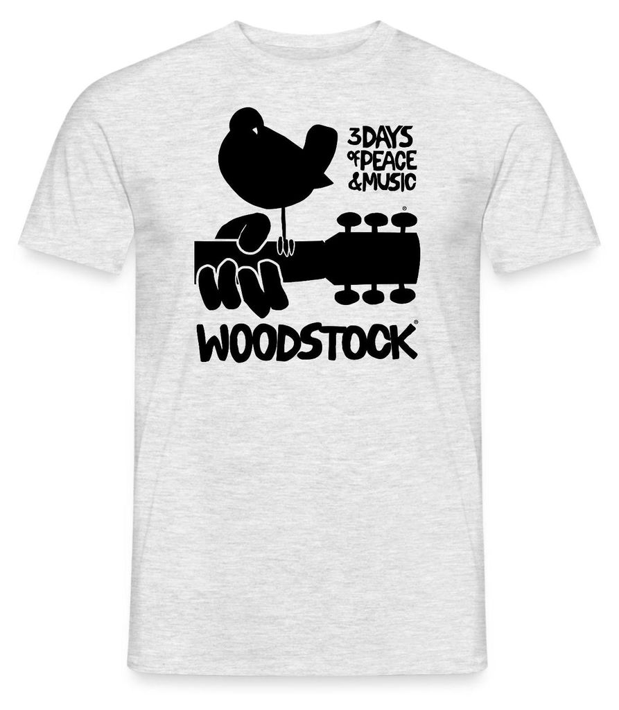 Spreadshirt Woodstock Logo Schwarz 3 Days Of Peace & Music Produktbild 