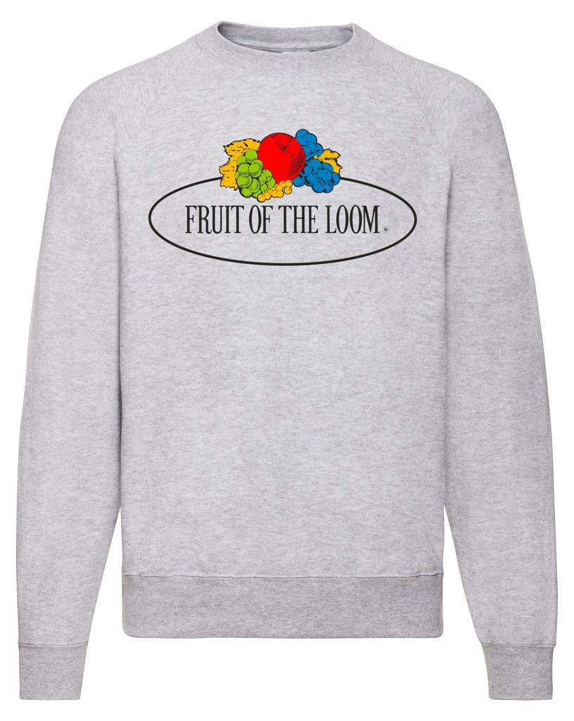 Fruit of the Loom Classic Raglan Sweat mit Vintage-Logo auf Produktbild 