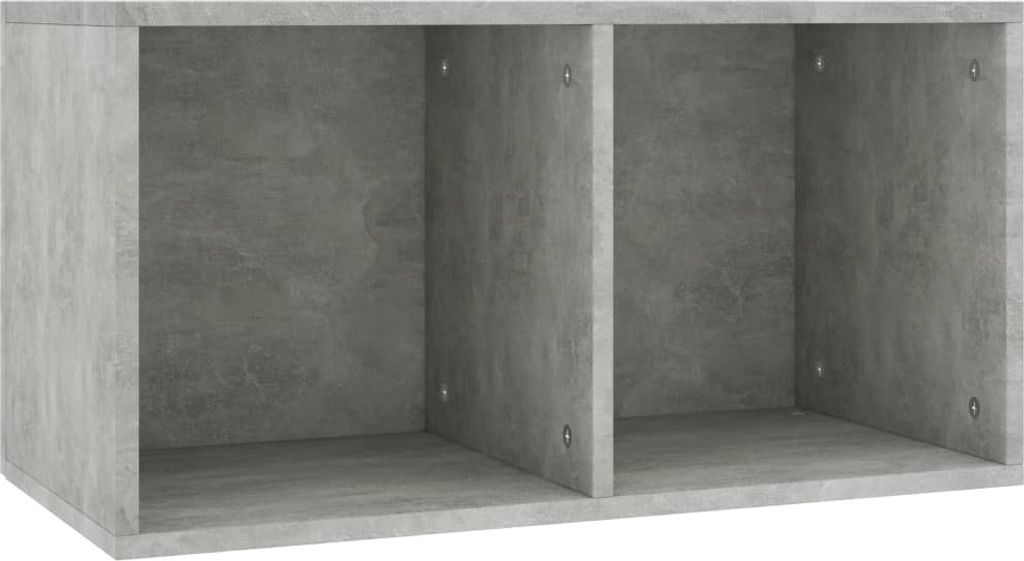 Contenitore per dischi grigio cemento 71x34x36 cm Immagine del prodotto 