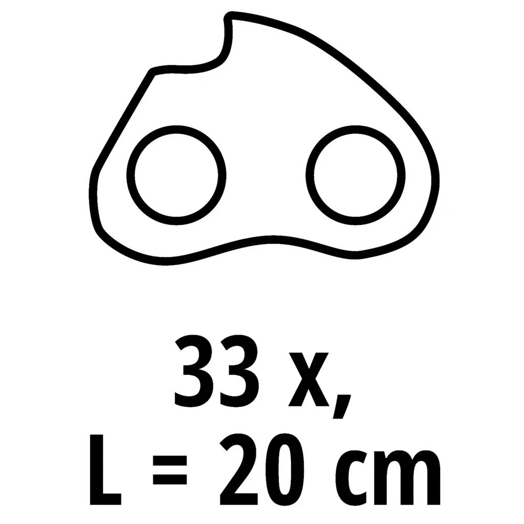 Chaîne de rechange Einhell 20cm 1,1mm 33 maillons 3/8 pour tronçonneuse - 10