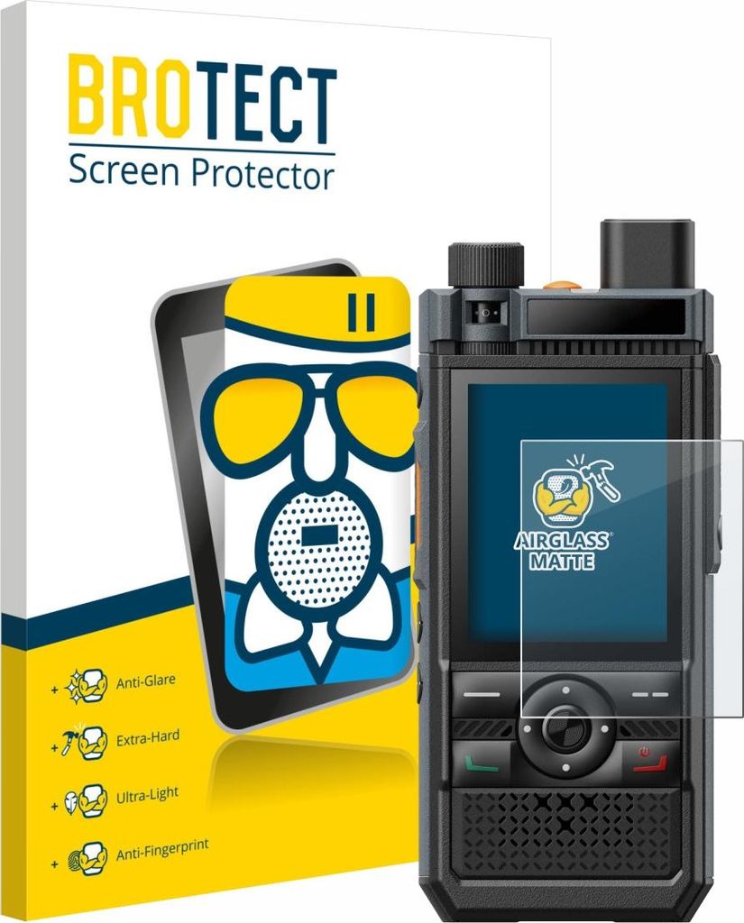 BROTECT Entspiegelungs Schutzglas für Hytera P50 Pro Schutzfolie Panzer Folie Glas Display Schutz matt