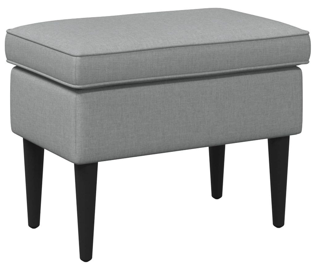 Taboret vidaXL, jasnoszary, 55 x 35 x 41 cm, materiał Zdjęcie produktu 