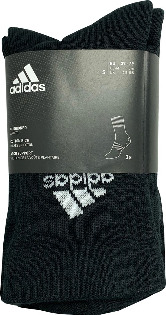 Adidas 3 Paar Tennis-Sportsocken / Socken Frottee Produktbild 