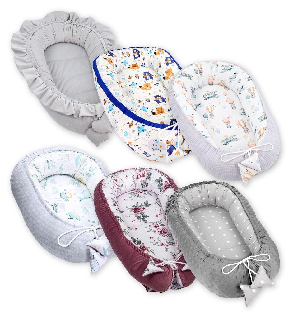 Baby Nestchen Neugeborene Kokon Nest tragbar 90x50 cm Produktbild 