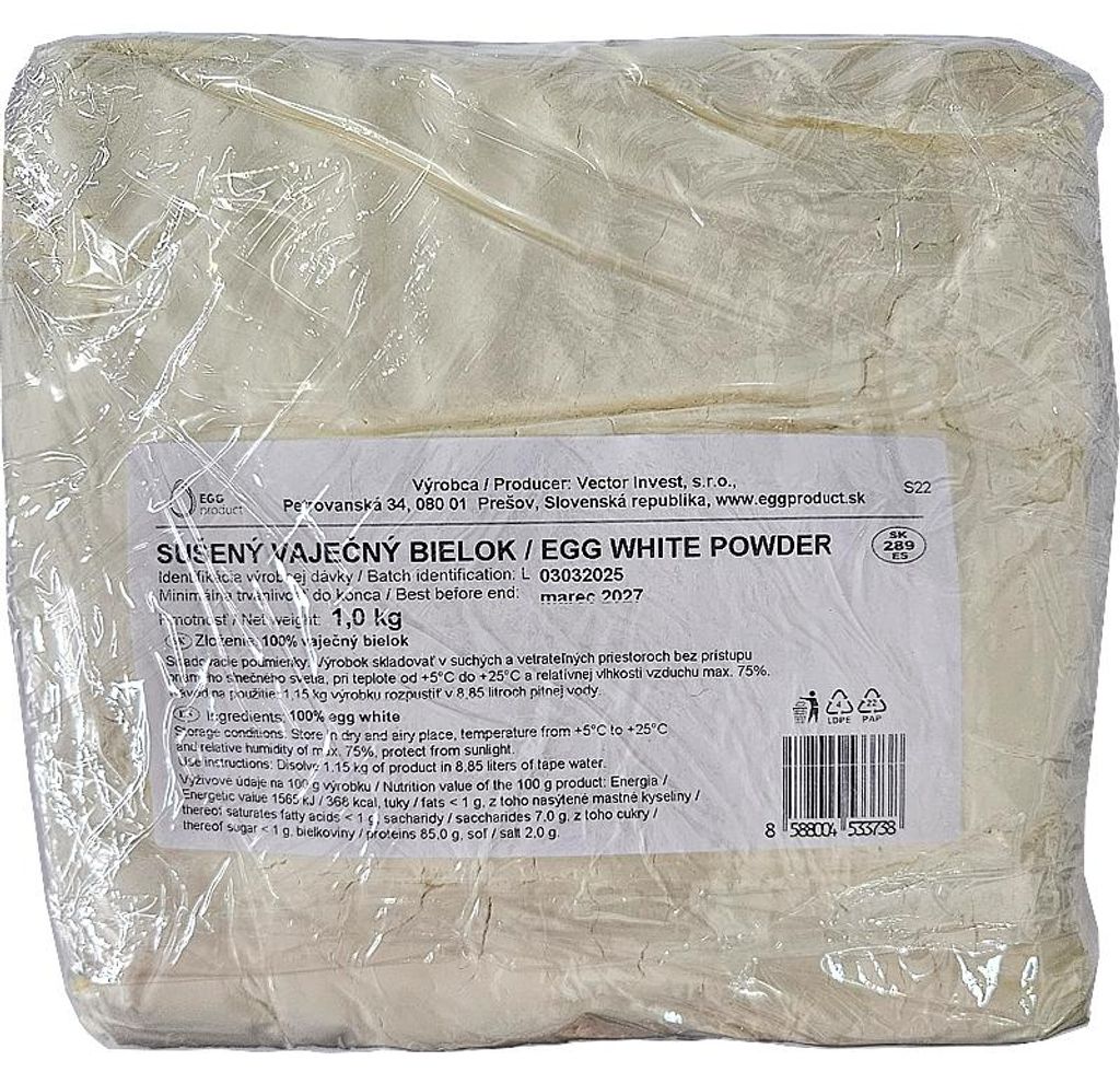 Sušený vaječný bílek – 1 kg Obrázek produktu 