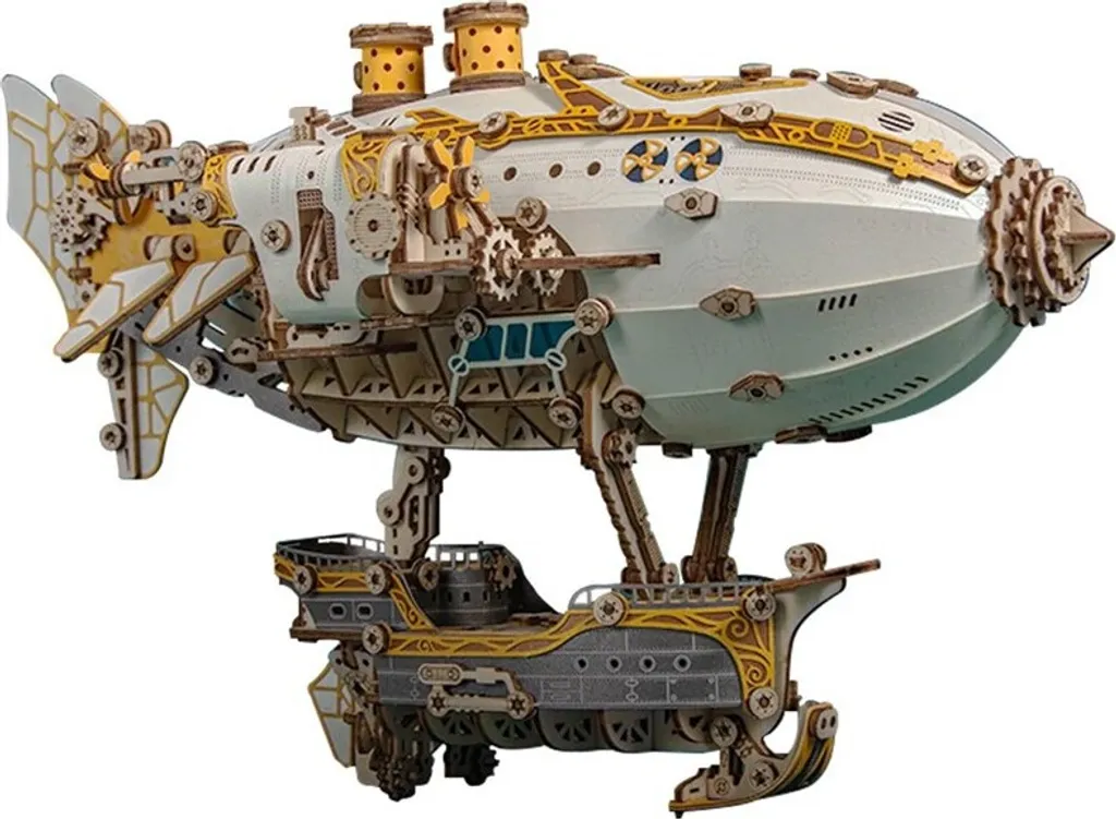 Cadeau Idéal : Puzzle 3D Dirigeable Mfantasy Bois Blanc 473 Pièces HC