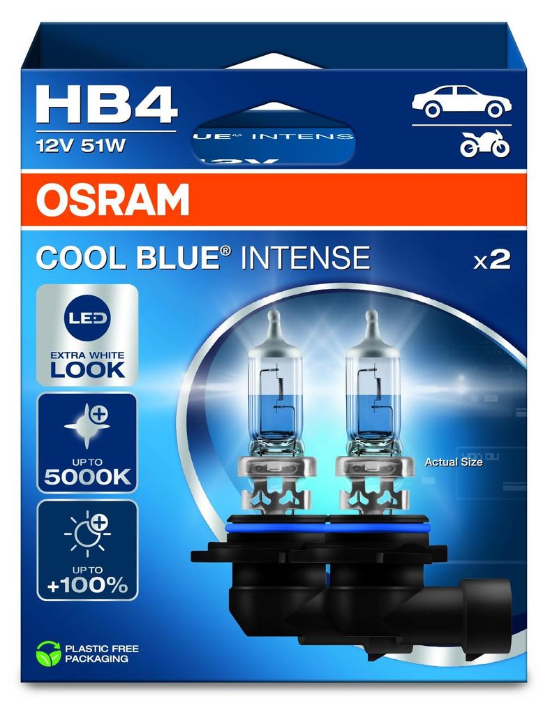 Żarówka Cool Blue Intense Hb4 12V/51W P22D, 5000K 2Szt. Zdjęcie produktu 