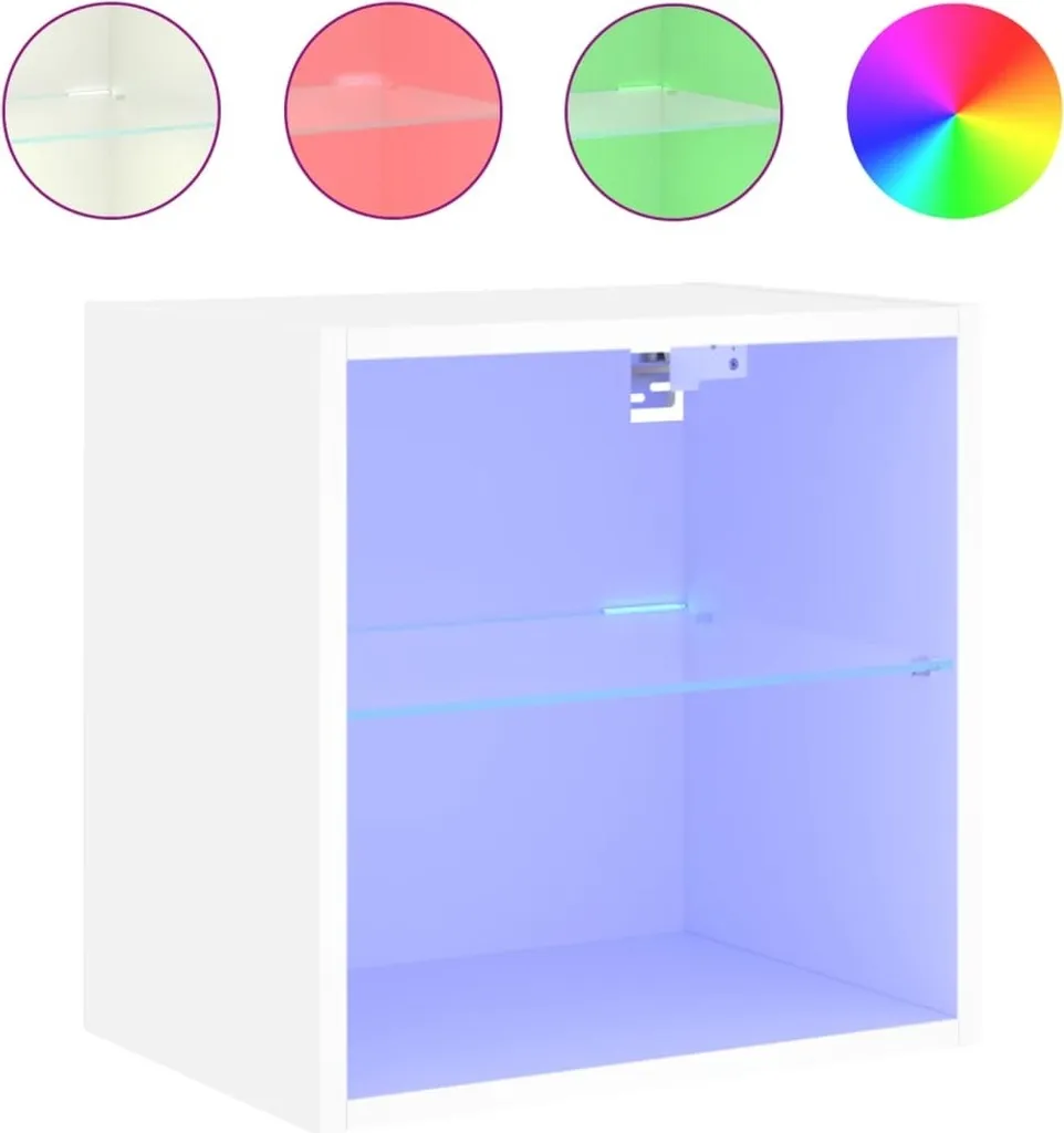 Comodino Economico a Parete vidaXL LED Bianco: Moderno e Compatto