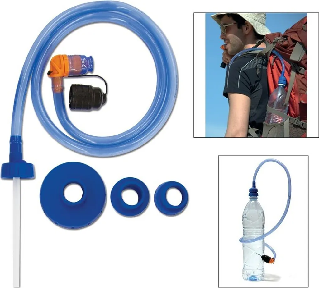 Système d'hydratation Source Convertube Blanc pour gourdes et bouteilles - 12