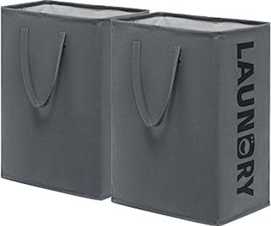 TIMEYARD Wäschekorb Groß, 2er Set 75L Wäschesammler, Aufbewahrungskorb Kinderzimmer, Laundry Baskets, Wäschekorb Faltbar Handtuchkorb für Bade...