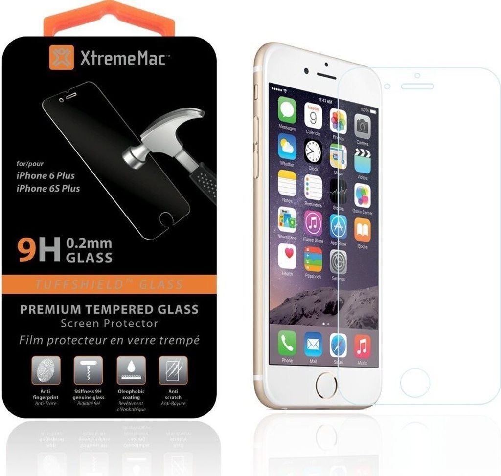 Premium Tempered Glass für Apple iPhone 6/6s Plus