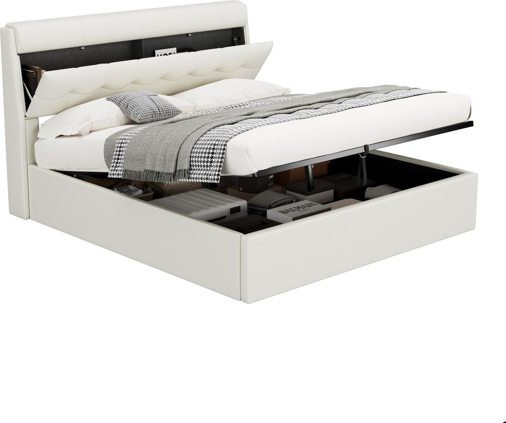 MODFU Boxspringbed 160 x 200 cm met hydraulische Productafbeelding 