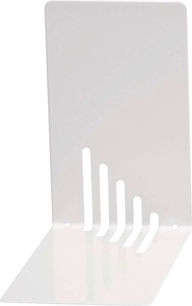 MAUL Buchstütze Stahl 14 x 8.5 x 14 cm weiß Produktbild 