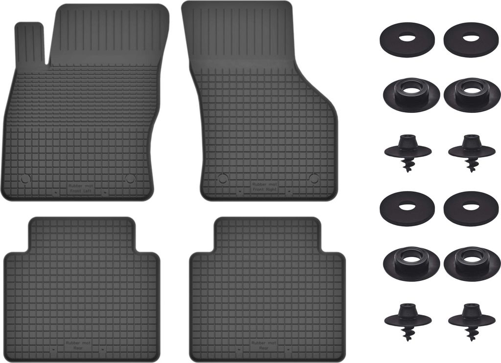 Gummimatten Mit Stoppern Für: Skoda Kodiaq (2016-) Schwarz Set