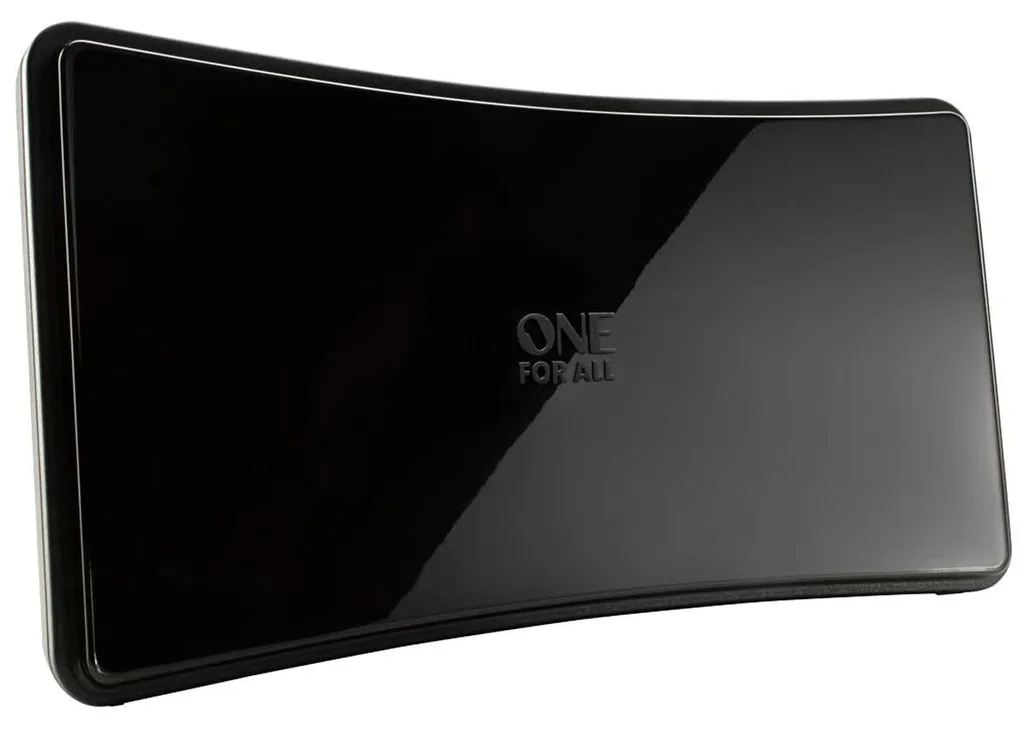 One For All SV9420-5G Antenne Intérieure DVB-T2 Incurvée 360° Noire
