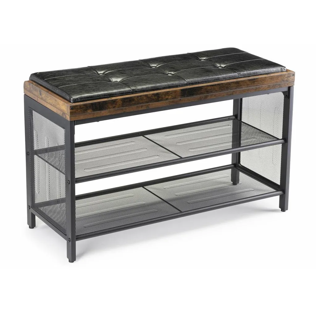 Banc chaussures 80x48cm : fini le désordre dans l'entrée avec style