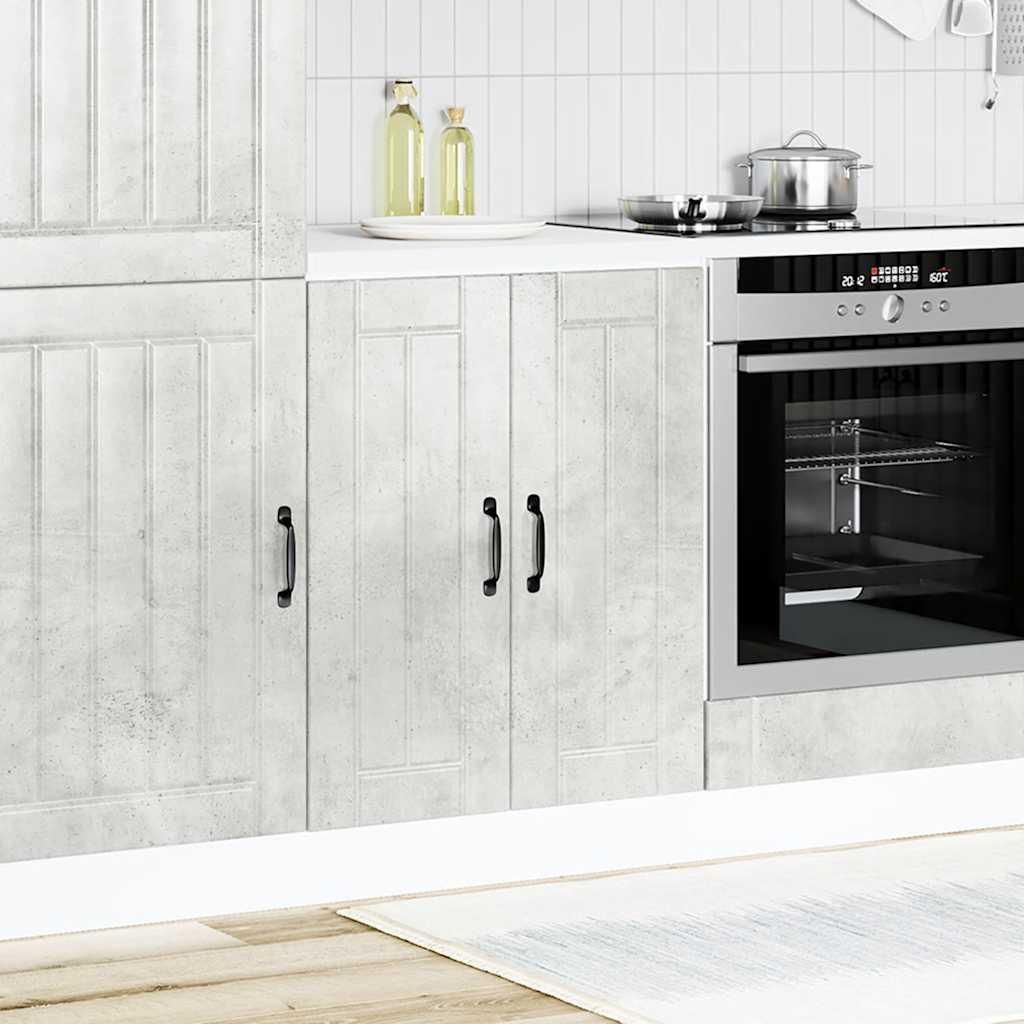 vidaXL Spülenunterschrank Lucca Betongrau Holzwerkstoff