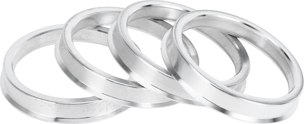 Hub Zentrierungsringe, 54,1 mm ID auf 63,1 mm OD Fahrzeugradnabenringe aus Aluminiumlegierung, 4 Stück