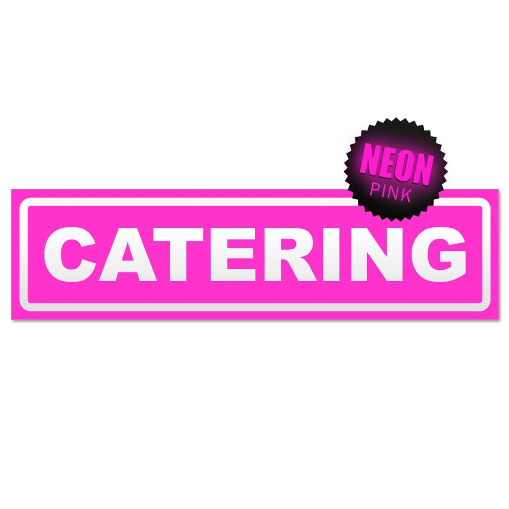 Catering invertiert Magnetschild Schild magnetisch