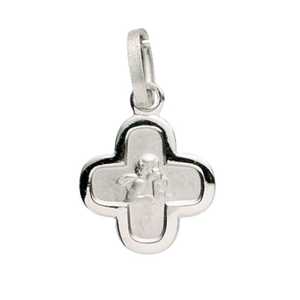Basic Silber 22.238 Kinder Anhänger Schutzengel Kreuz Silber