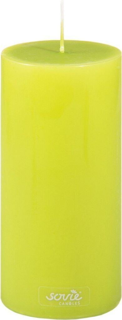 Stumpenkerze Kiwi, Ø 70 x 200 mm - Brenndauer ca. 104 Stunden