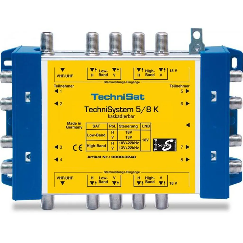 Extension de Réseau Satellite Multi-pièces TechniSat TECHNISYSTEM 5/8 K - 3